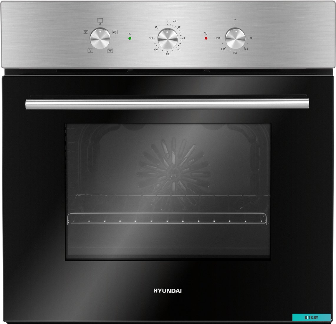 HEO 6632 IX Духовой шкаф Электрический Hyundai HEO 6632 IX серебристый/черный