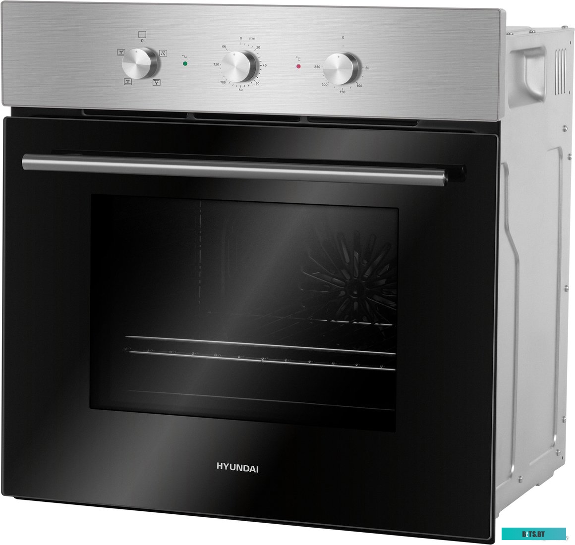 HEO 6632 IX Духовой шкаф Электрический Hyundai HEO 6632 IX серебристый/черный