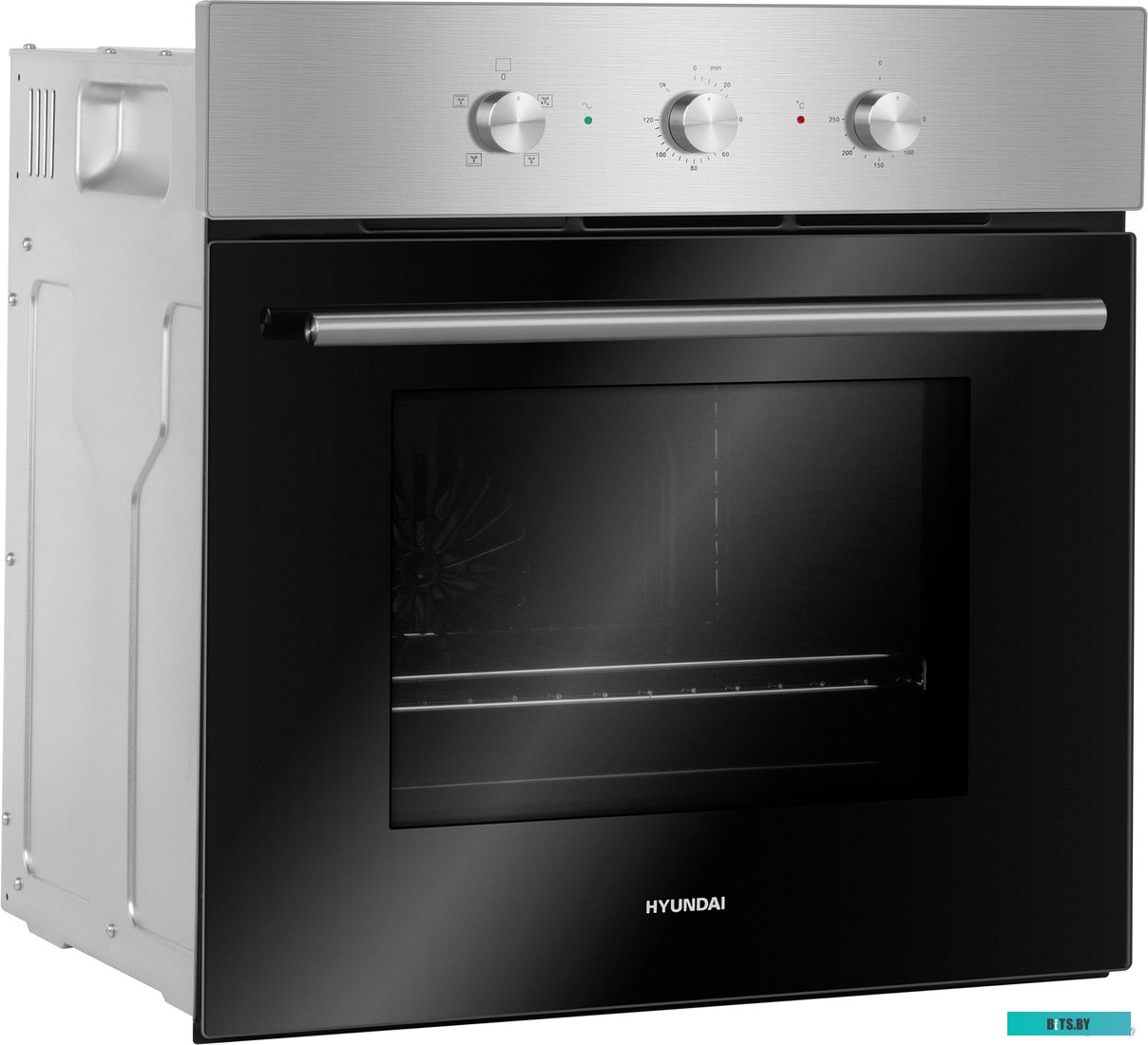 HEO 6632 IX Духовой шкаф Электрический Hyundai HEO 6632 IX серебристый/черный