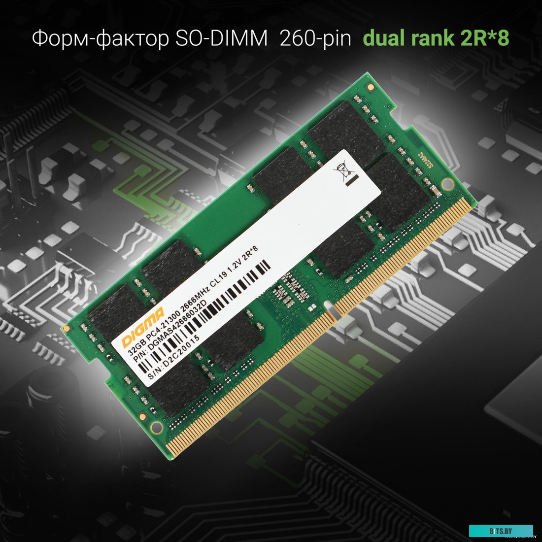 Оперативная память Digma DGMAS42666032D 1784394