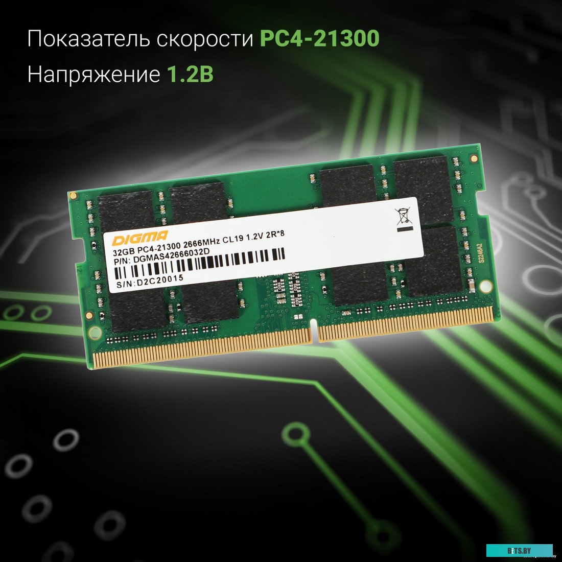 Оперативная память Digma DGMAS42666032D 1784394
