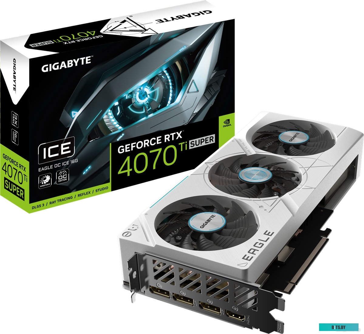 Видеокарта Gigabyte NVIDIA GeForce RTX 4070TI Super GV-N407TSEAGLEOCICE-16GD