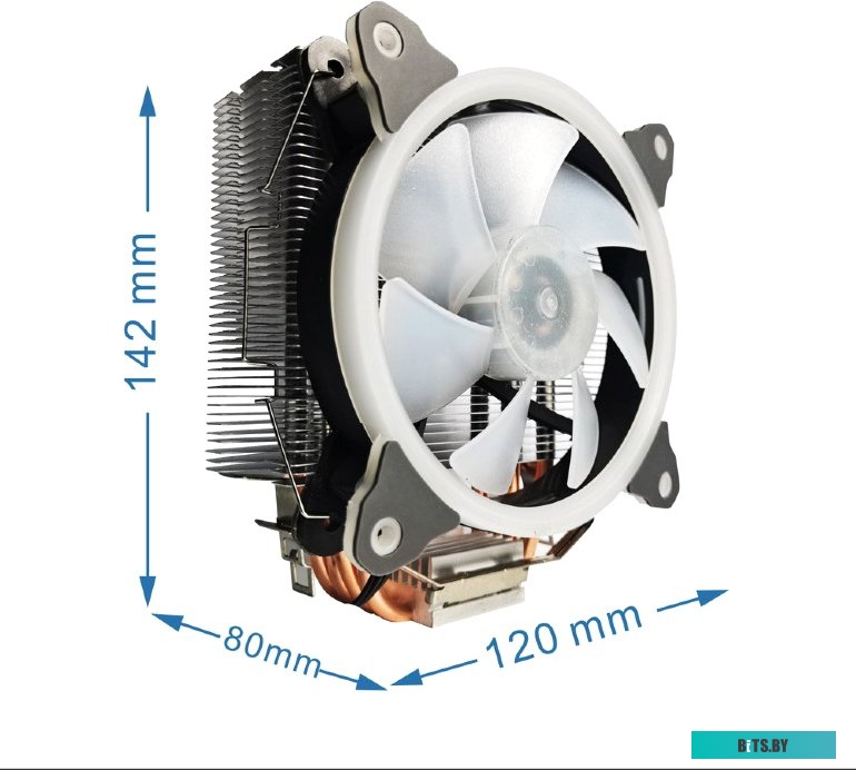 Кулер для процессора Cablexpert CPU-HURACAN-ARGB-X130