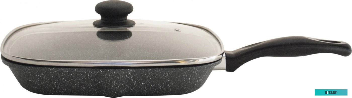 SW-CH3027GGR Сковорода-гриль Starwind Chef SW-CH3027GGR квадратная покрытие: Pfluon ручка несъемная (с крышкой) серый