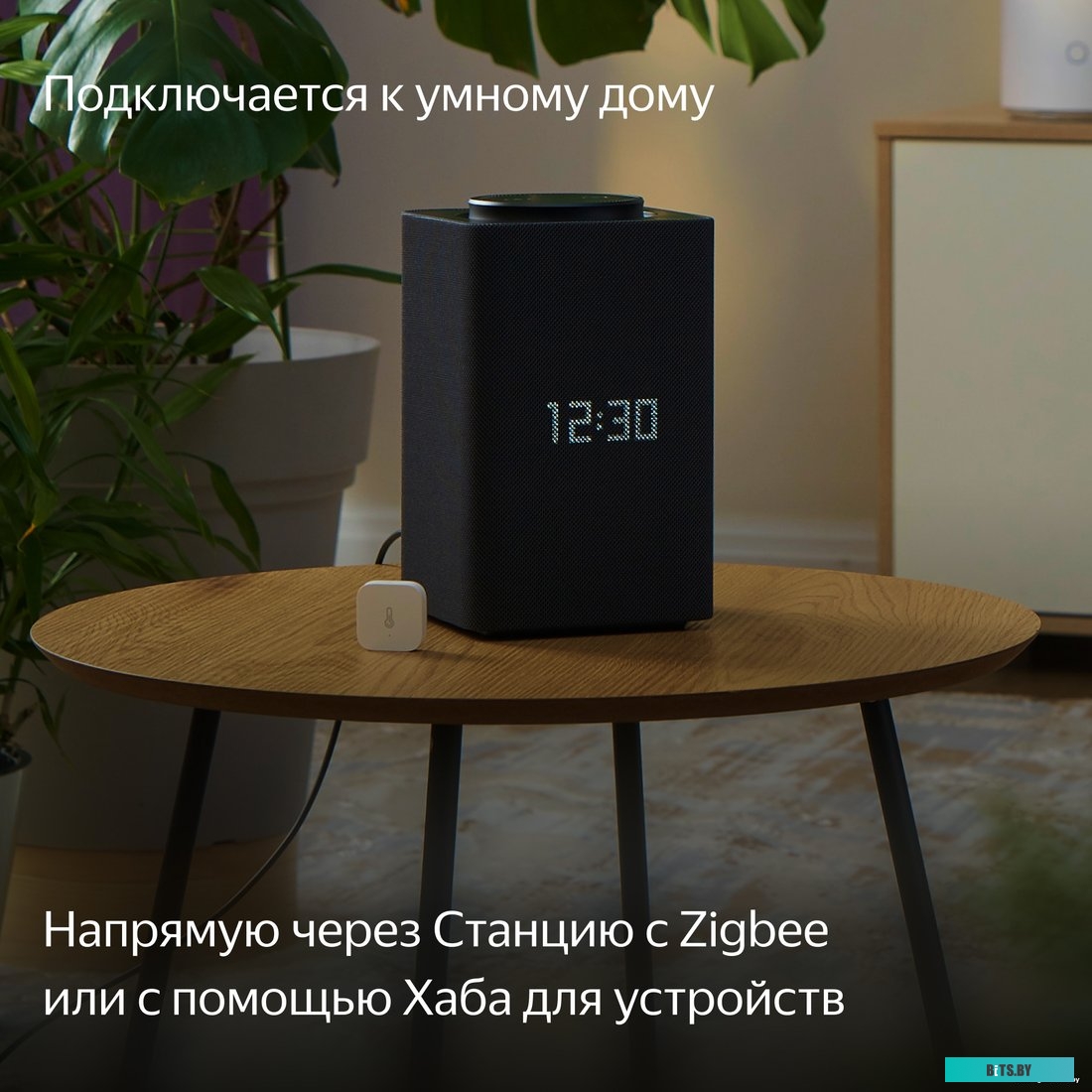 Датчик температуры и влажности ЯНДЕКС YNDX-00523,  белый