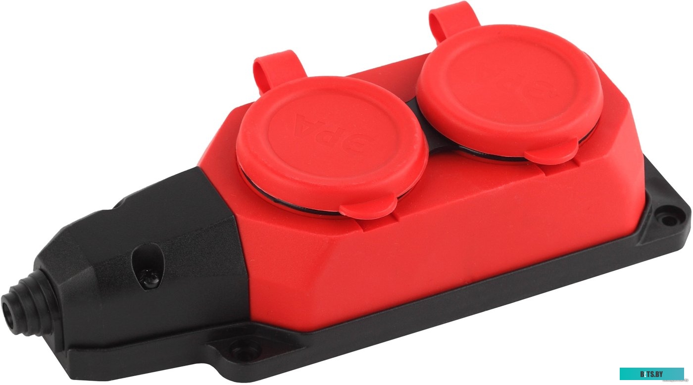 Колодка удлинителя ЭРА K-2e-RED-IP44 <Б0044551>