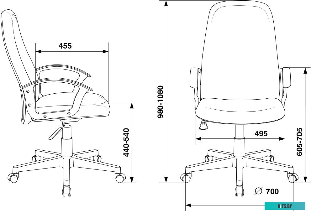 Офисное кресло (Стул) Бюрократ CH-808LT (серый) <CH-808LT/#G>