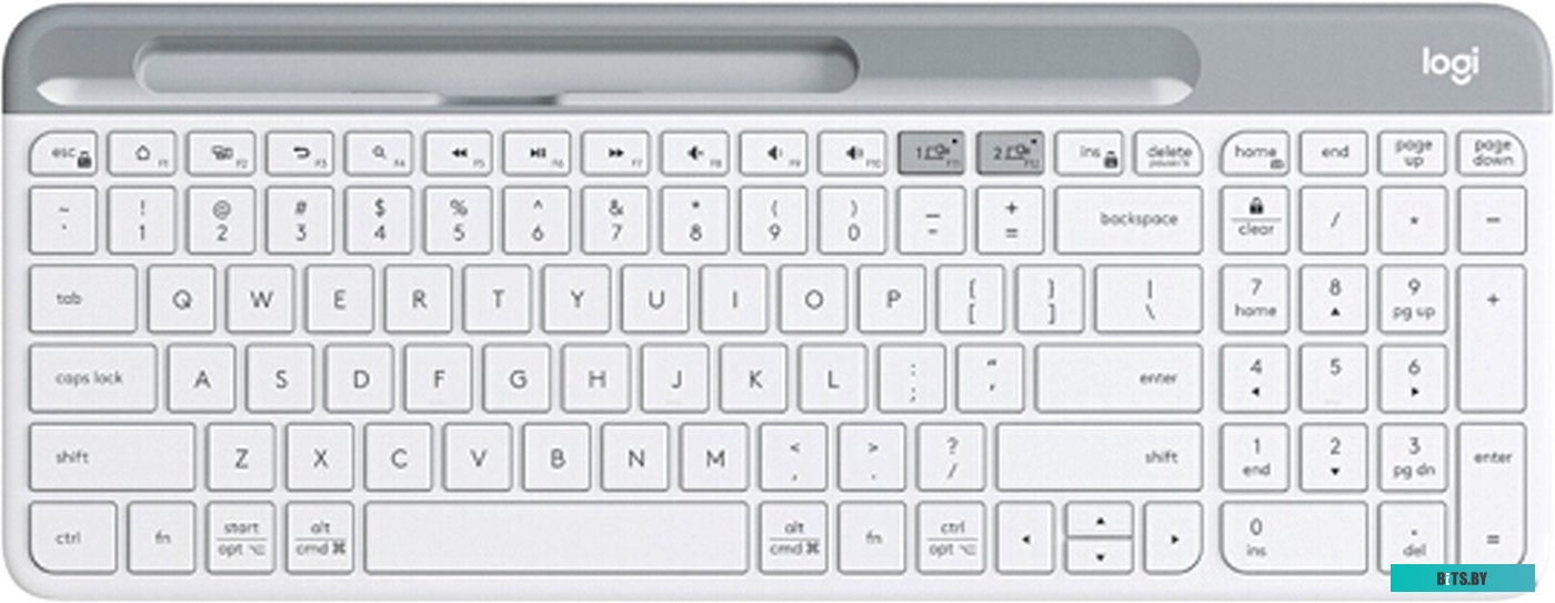 920-010623 Клавиатура Logitech K580,  USB, Bluetooth/Радиоканал, белый + серебристый [920-010623]