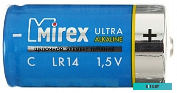 Батарейки Mirex LR14 C Алкалайн 2 шт 23702-LR14-S2