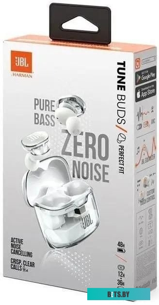 Наушники JBL Tune Buds Ghost JBLTBUDSGWHT