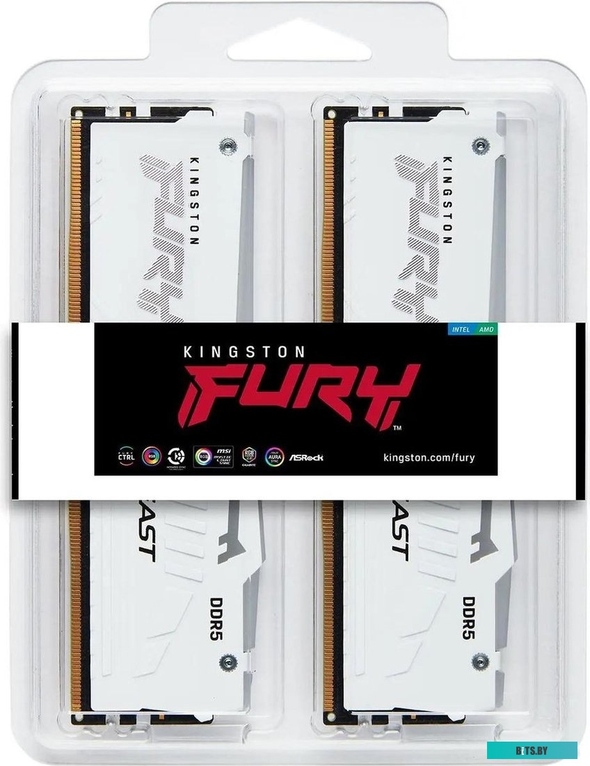 KF552C40BWAK2-64 Оперативная память Kingston Fury Beast KF552C40BWAK2-64 DDR5 -  2x 32ГБ 5200МГц, DIMM,  Ret