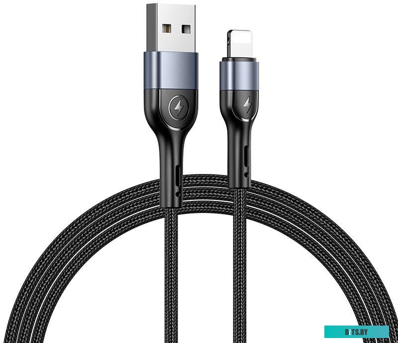 Кабель Usams U55 Lightning US-SJ448 (черный) <SJ448USB01>