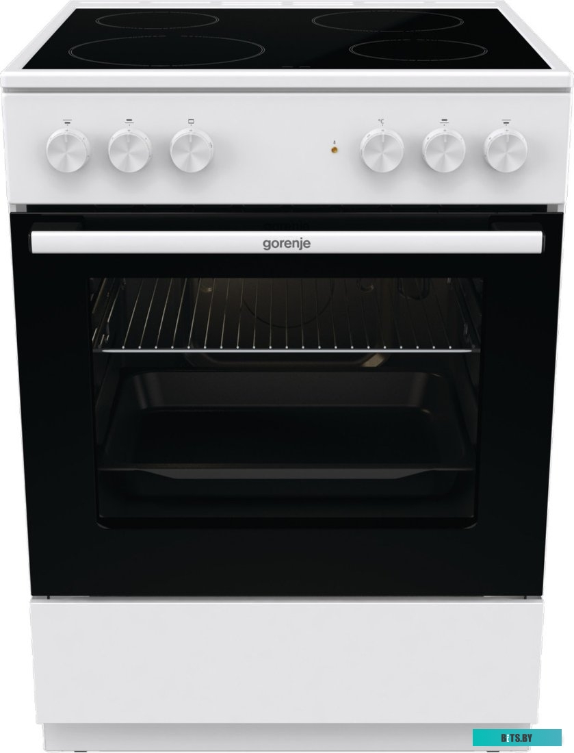 GEC6A11WG Электрическая плита Gorenje GEC6A11WG,  стеклокерамика,  без крышки,  белый