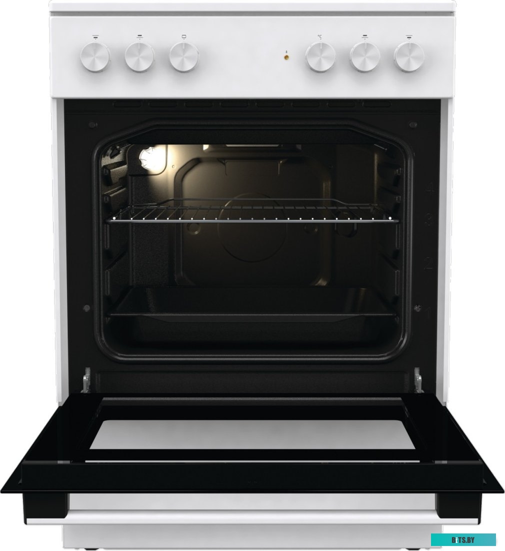 GEC6A11WG Электрическая плита Gorenje GEC6A11WG,  стеклокерамика,  без крышки,  белый