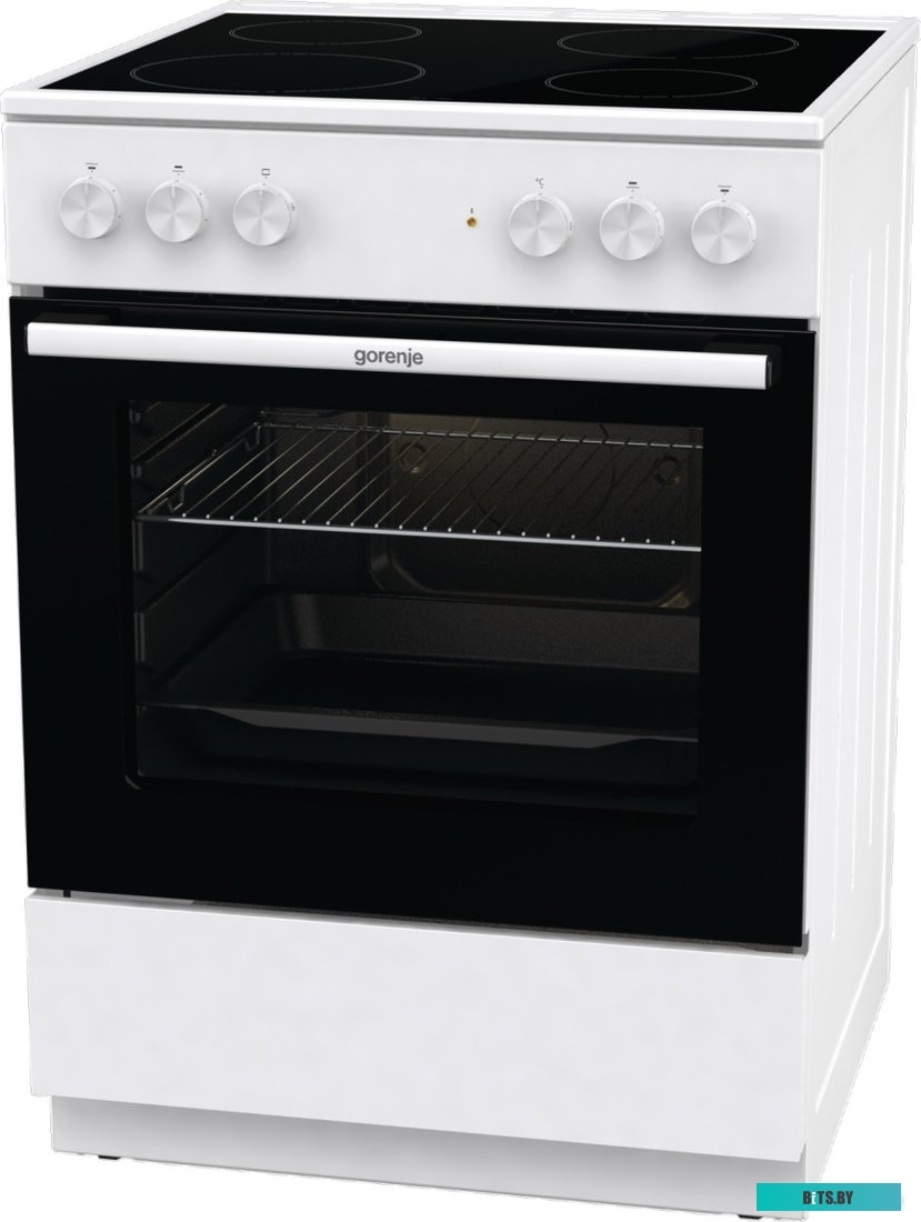 GEC6A11WG Электрическая плита Gorenje GEC6A11WG,  стеклокерамика,  без крышки,  белый