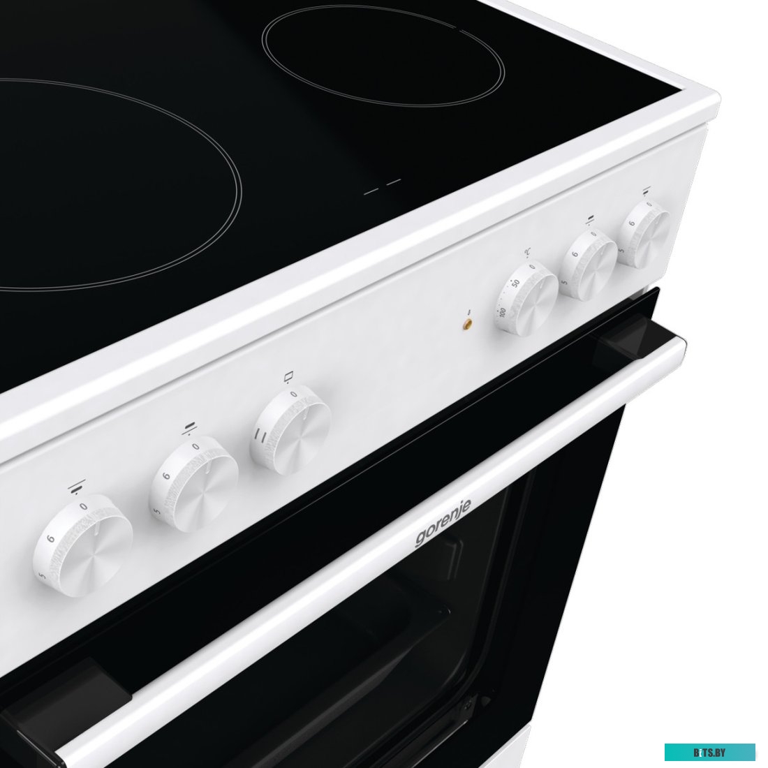 GEC6A11WG Электрическая плита Gorenje GEC6A11WG,  стеклокерамика,  без крышки,  белый