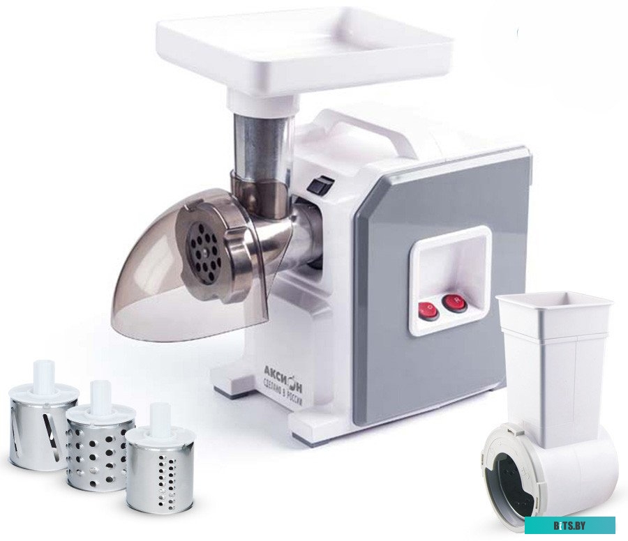М43.03 Мясорубка Аксион М43.03,  белый / серый