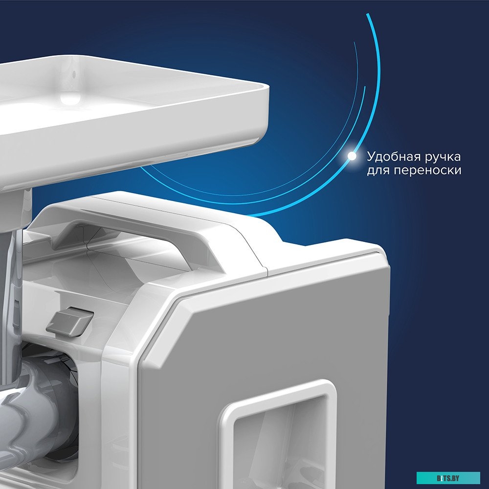 М43.03 Мясорубка Аксион М43.03,  белый / серый