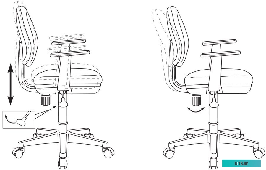 CH-W356AXSN/STICK-VI Кресло детское Бюрократ CH-W356AXSN фиолетовый
