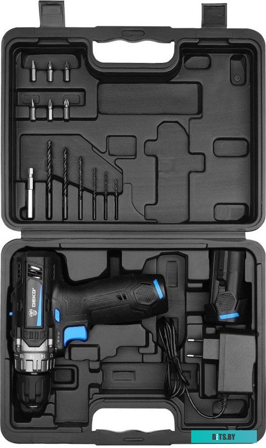 083-1007 6974129108418 Deko DKCD12V PRO 083-1007 (с 2-мя АКБ, кейс)