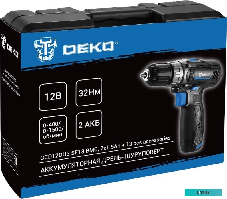 083-1007 6974129108418 Deko DKCD12V PRO 083-1007 (с 2-мя АКБ, кейс)