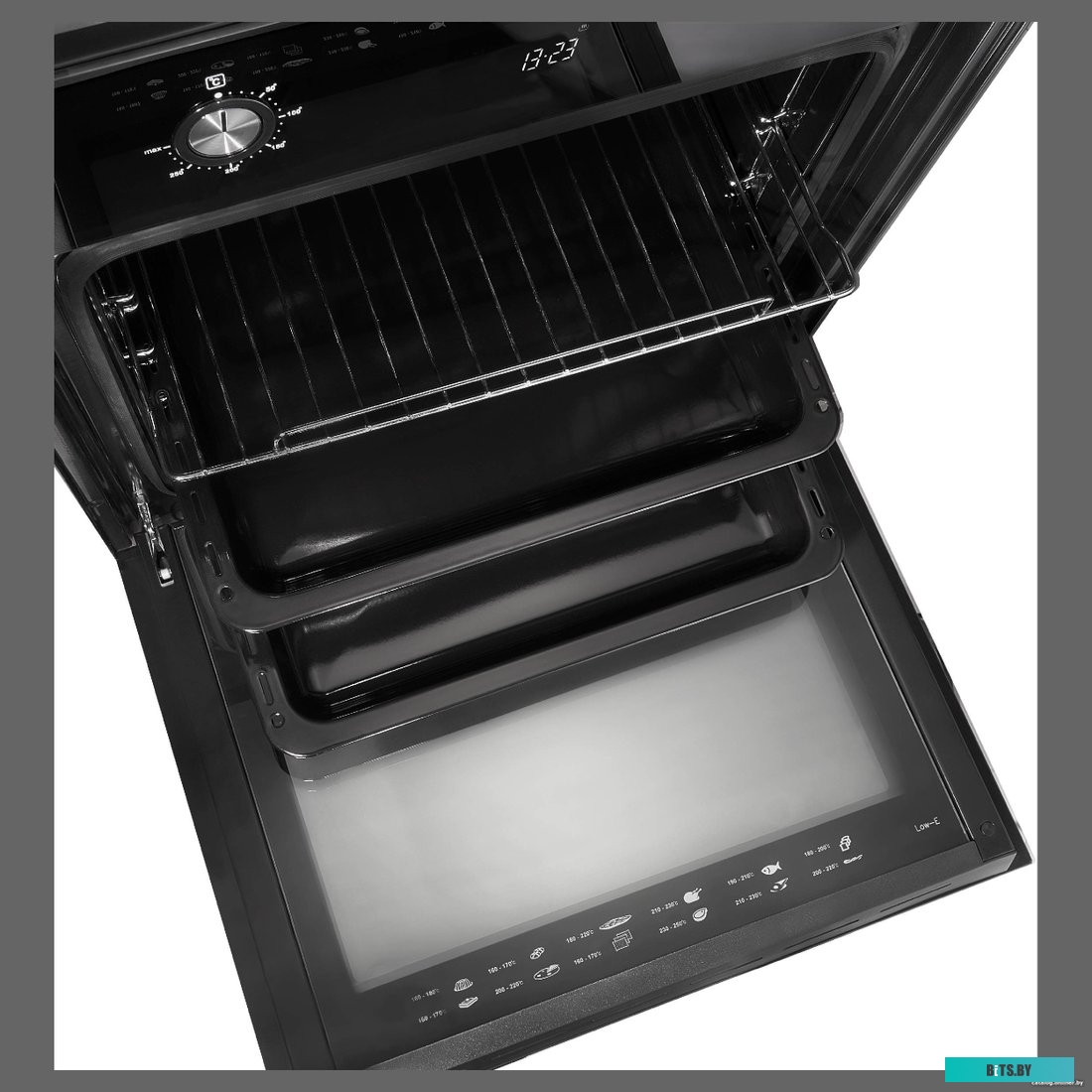 EO 640 PB Электрический духовой шкаф, 60 см, объем 65 л, механическое + сенсорное управление, LED дисплей, таймер, конвекция, 7 режимов, гриль, защита