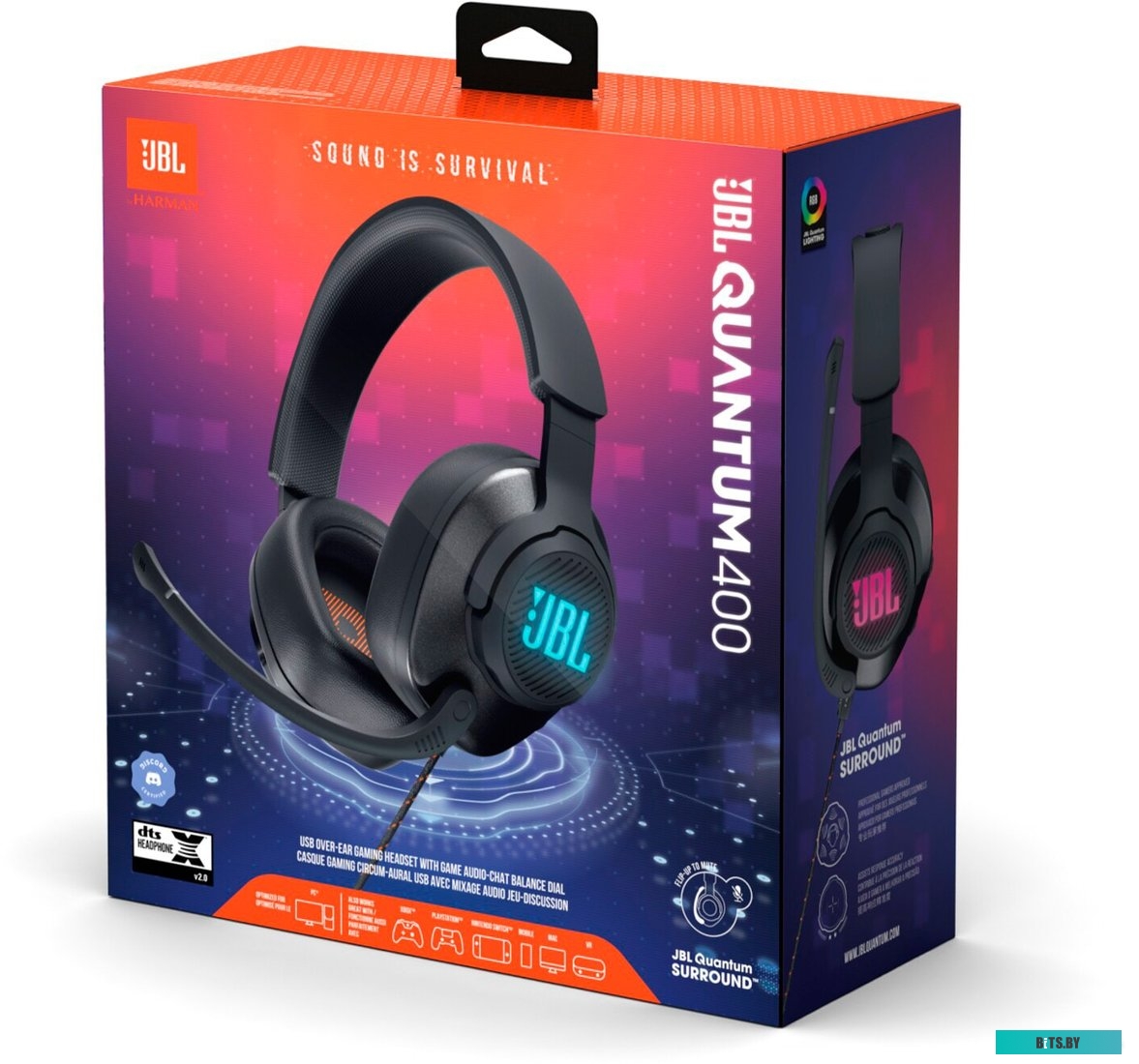 Наушники JBL Quantum 400 <JBLQUANTUM400BLK>