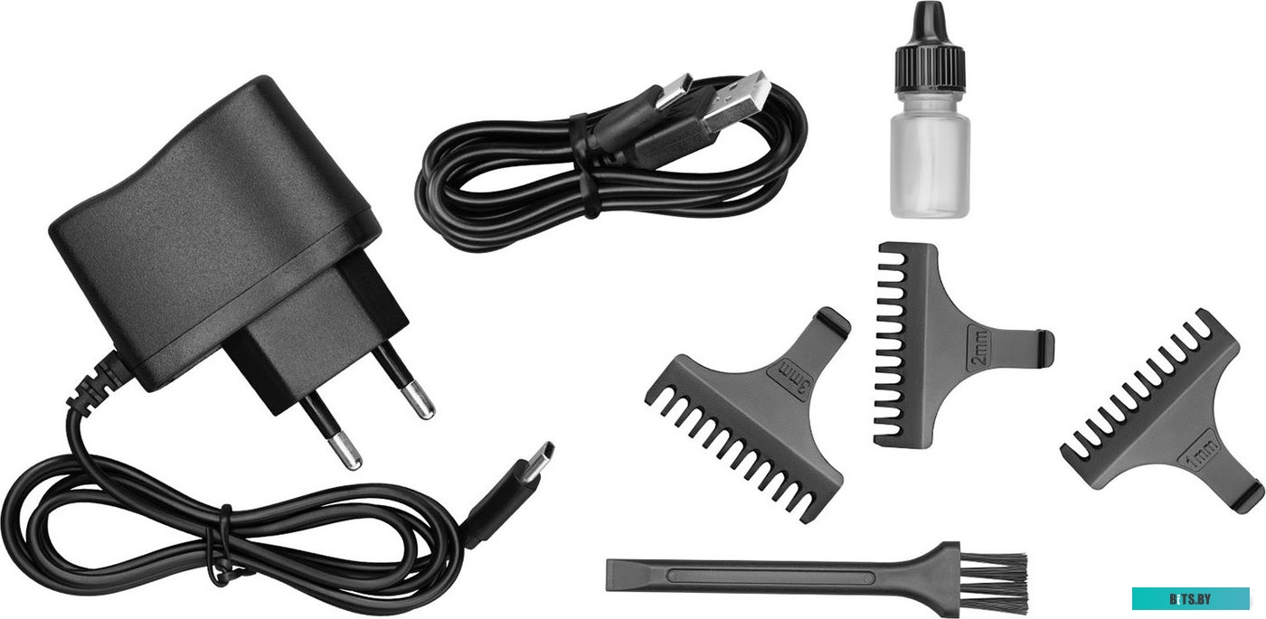 H-HC7111 Машинка для стрижки Hyundai H-HC7111 серебристый/черный 5Вт (насадок в компл:3шт)