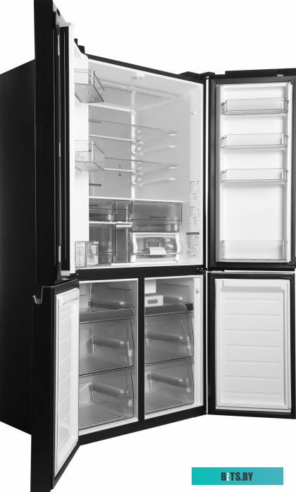 R-WB720PUC1 GCK Холодильник Hitachi R-WB720PUC1 GCK 2-хкамерн. черный стекло