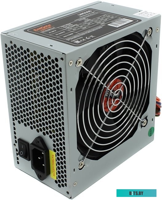 ES261569RUS-PC Блок питания 500W ExeGate UNS500 (ATX, PC, 12cm fan, 24pin, (4+4)pin, PCI-E, 3xSATA, 2xIDE, кабель 220V в комплекте) <ES261569RUS-PC>