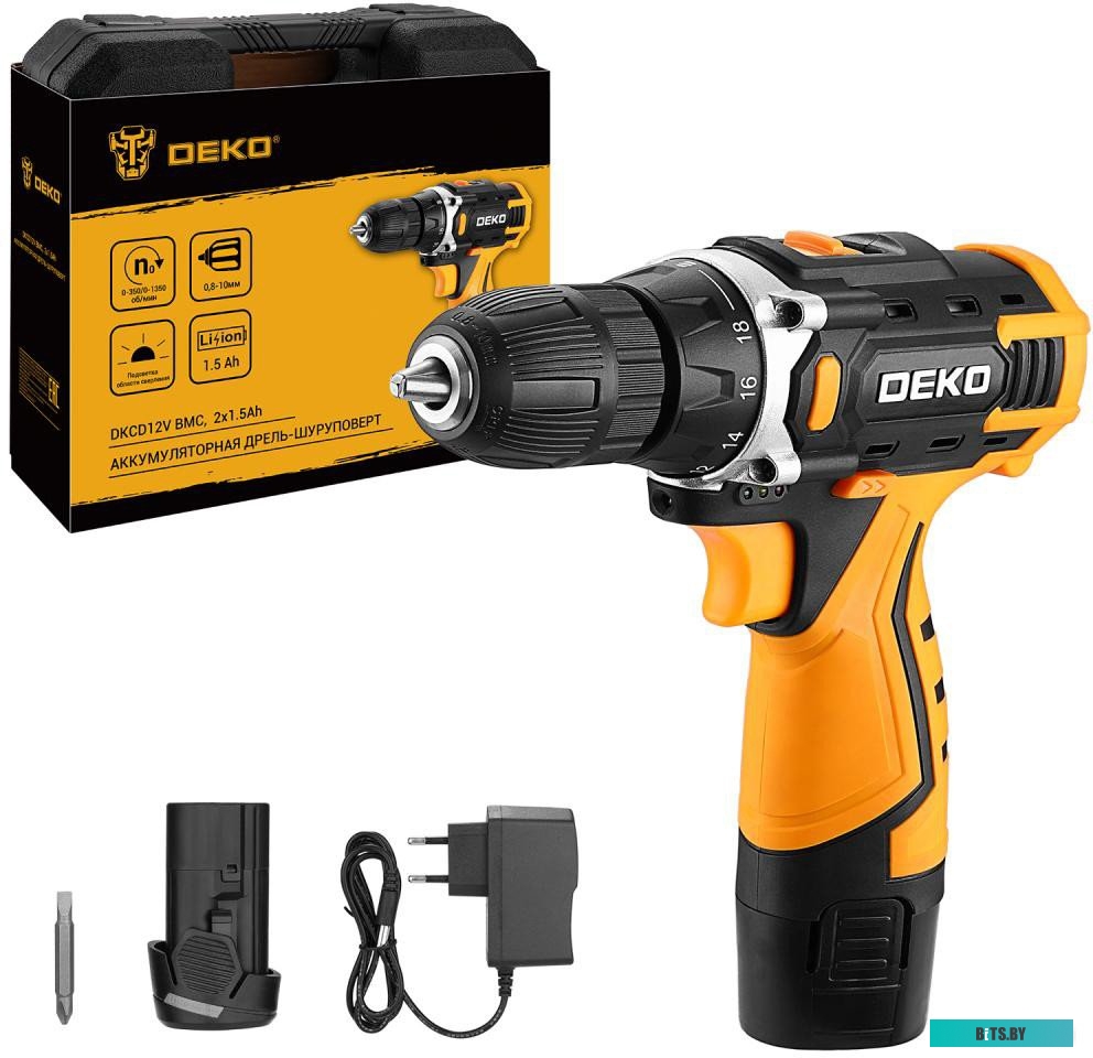 083-1006 6974129108395 Deko DKCD12V 083-1006 (с 2-мя АКБ, кейс)