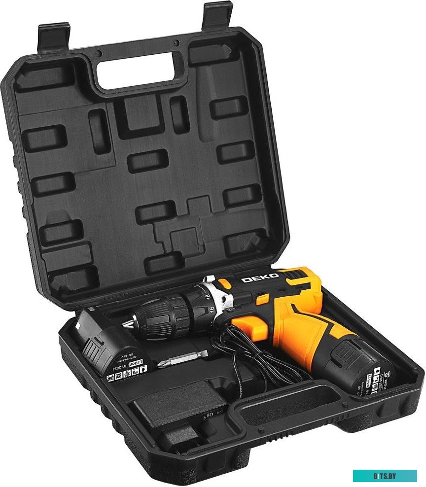 083-1006 6974129108395 Deko DKCD12V 083-1006 (с 2-мя АКБ, кейс)