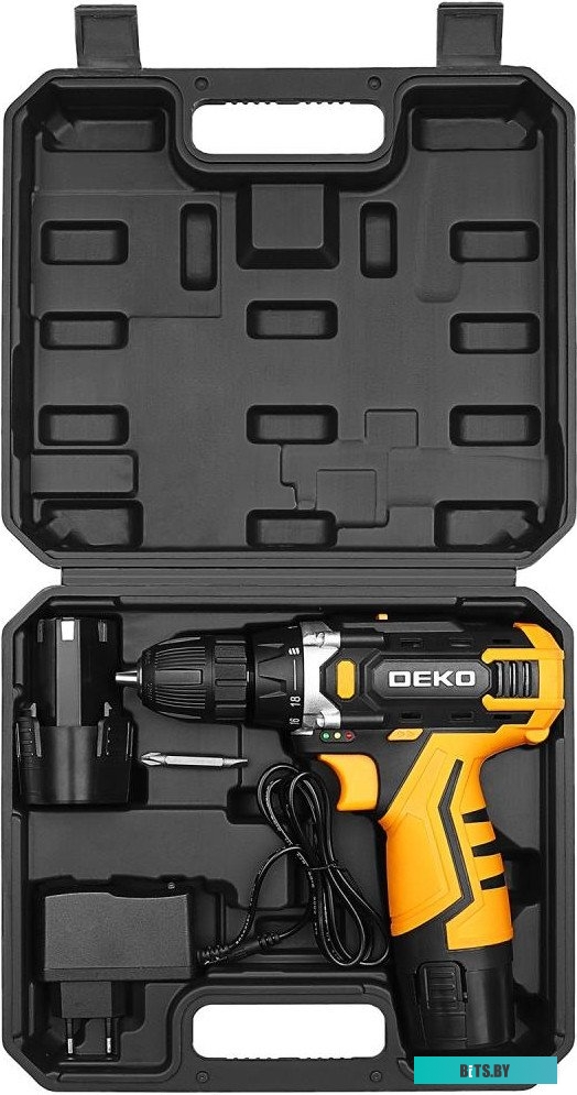 083-1006 6974129108395 Deko DKCD12V 083-1006 (с 2-мя АКБ, кейс)