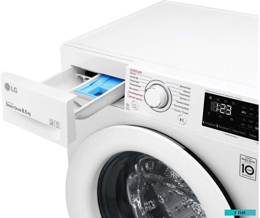 F2V3GS3W Стиральная машина LG F2V3GS3W класс: A загр.фронтальная макс.:8.5кг белый