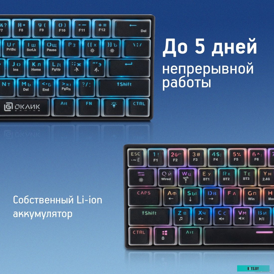 Компьютерная клавиатура Оклик K763W 1920562