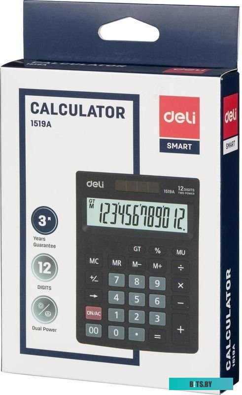 Калькулятор настольный Deli E1519A