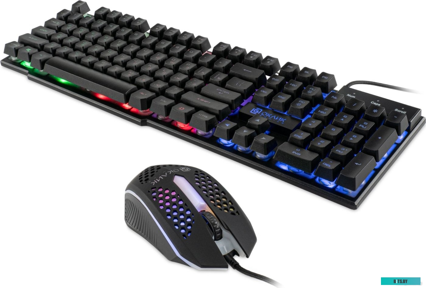 Комплект (клавиатура+мышь) Oklick 400GMK (черный)