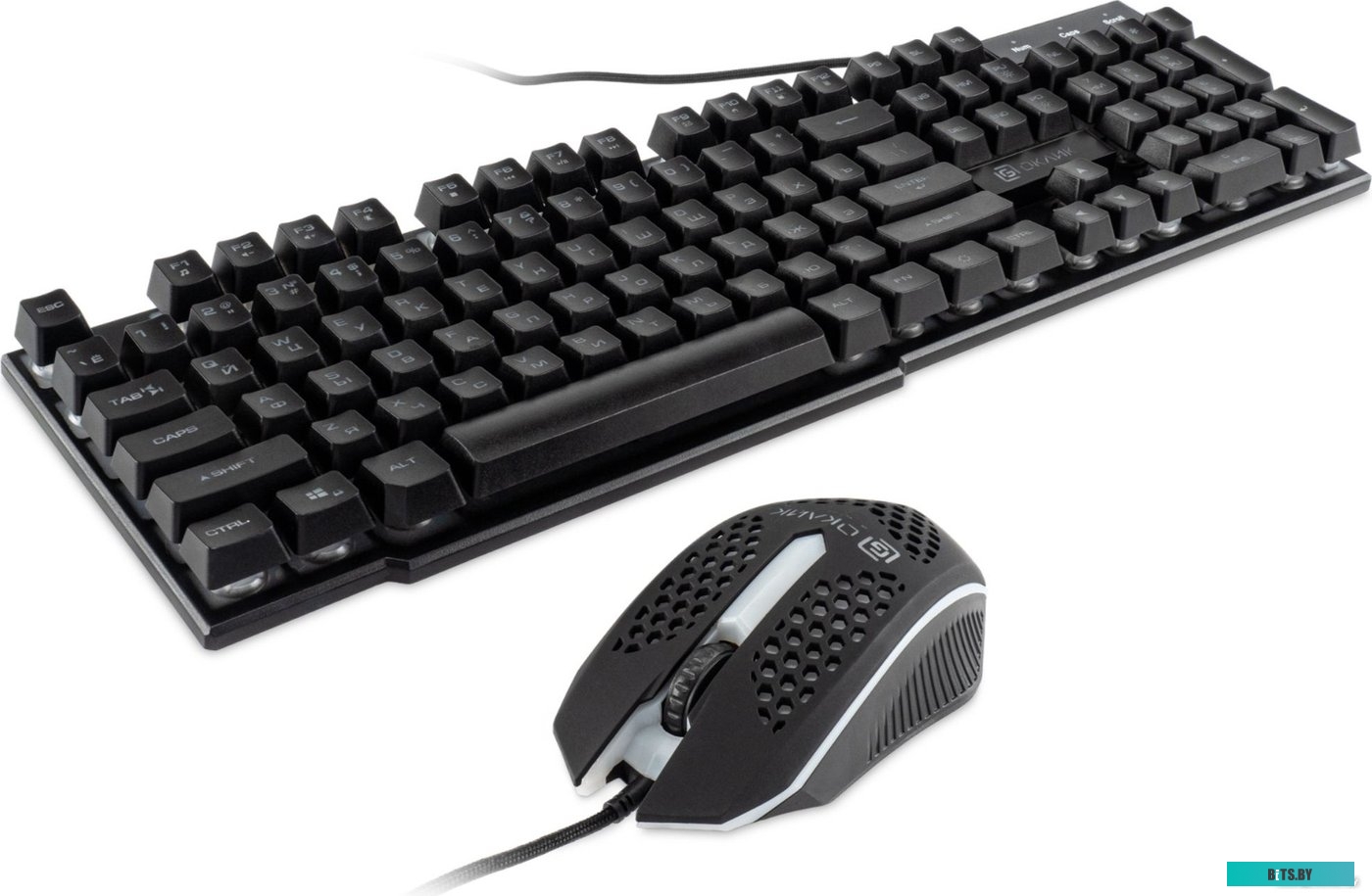 Комплект (клавиатура+мышь) Oklick 400GMK (черный)