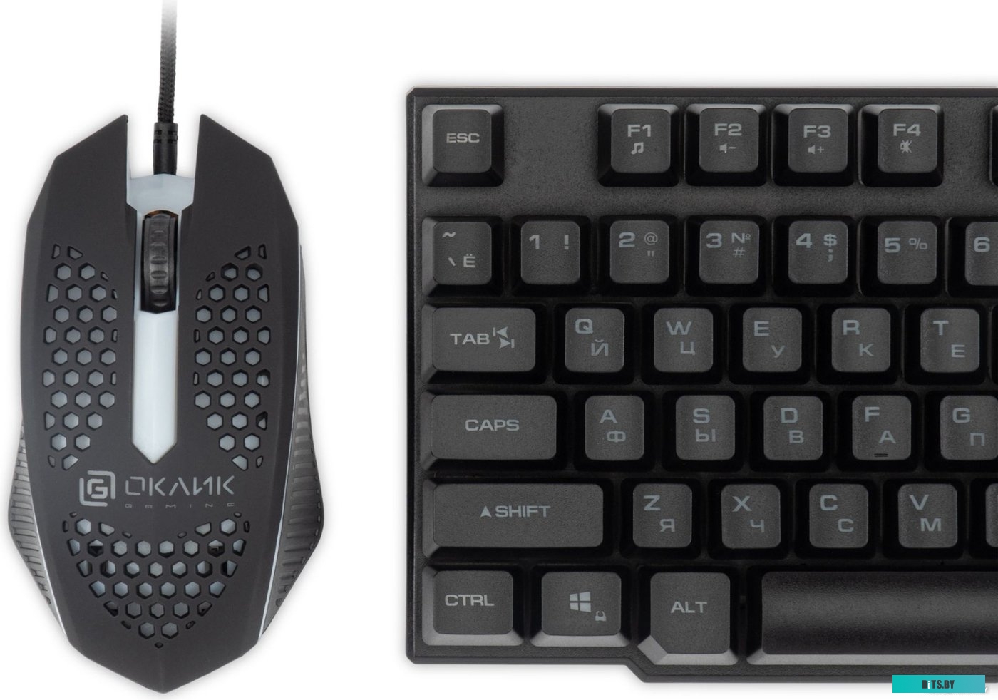 Комплект (клавиатура+мышь) Oklick 400GMK (черный)