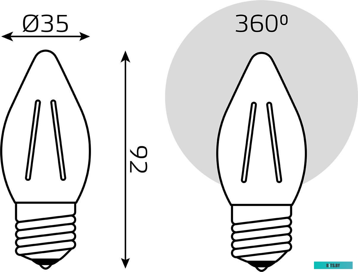 105802211 Лампа LED GAUSS E27,  шар, 11Вт, одна шт. [105802211]