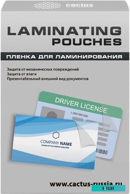 Пленка для ламинирования CACTUS глянцевая 65x95, 100 мкм, 100 л <CS-LPG6595100>