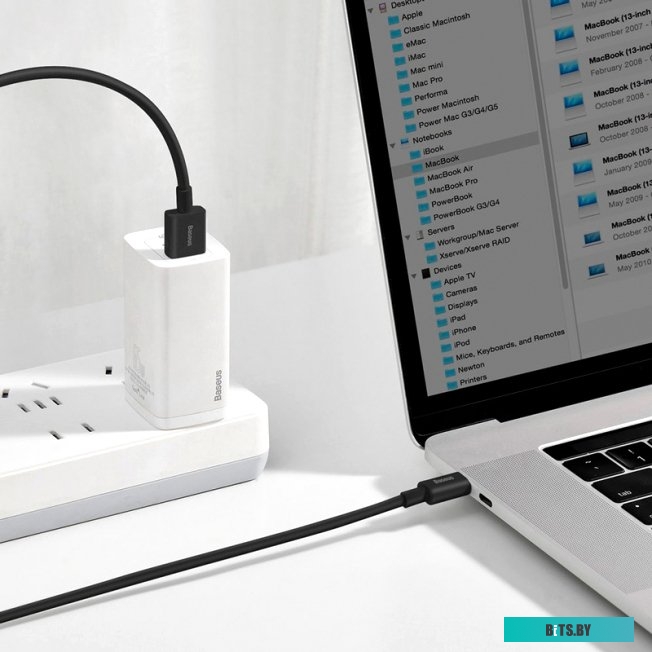 Кабель Baseus USB Type-A - Type-C CATYS-01 (1 м, черный)