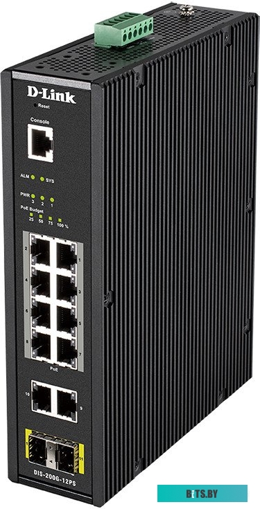 Управляемый коммутатор 2-го уровня D-Link DIS-200G-12PS/A2A