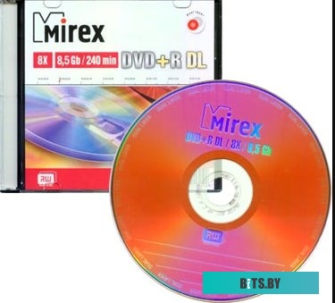 Диск DVD+R 8.5Gb Mirex 8x Dual Layer slim <UL130062A8S>