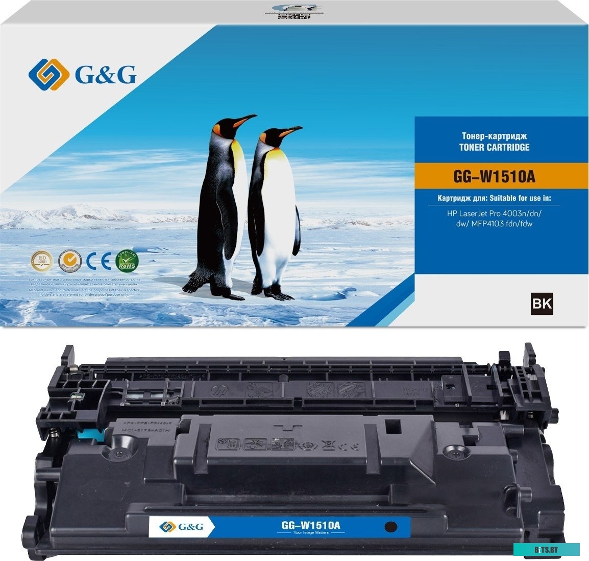 Тонер-картридж G&G GG-W1510A (151A) для LaserJet Pro 4003/MFP 4103dn, c чипом (3050 стр.)