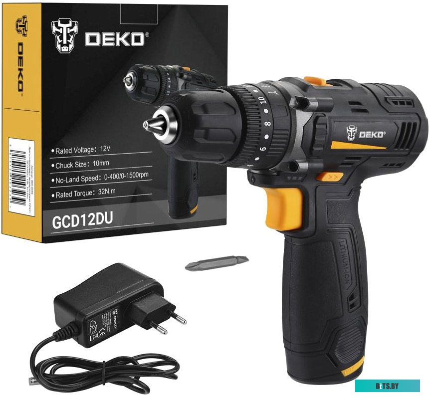 Ударная дрель-шуруповерт Deko GCD12DU 063-4039 (с 1-м АКБ)