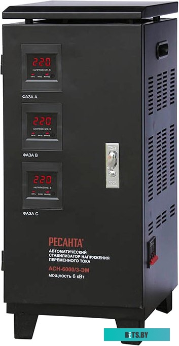 Стабилизатор напряжения Ресанта АСН-6000/3-ЭМ