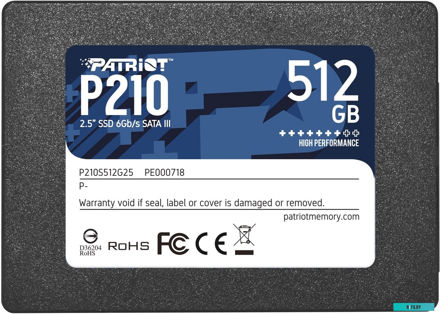 SSD Накопитель Patriot P210 512Gb P210S512G25