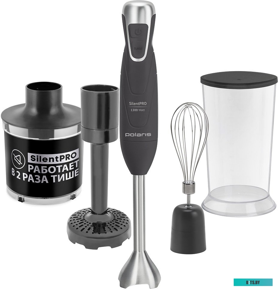 PHB 1380 Блендер POLARIS PHB 1380 Silent,  погружной,  серый/серебристый