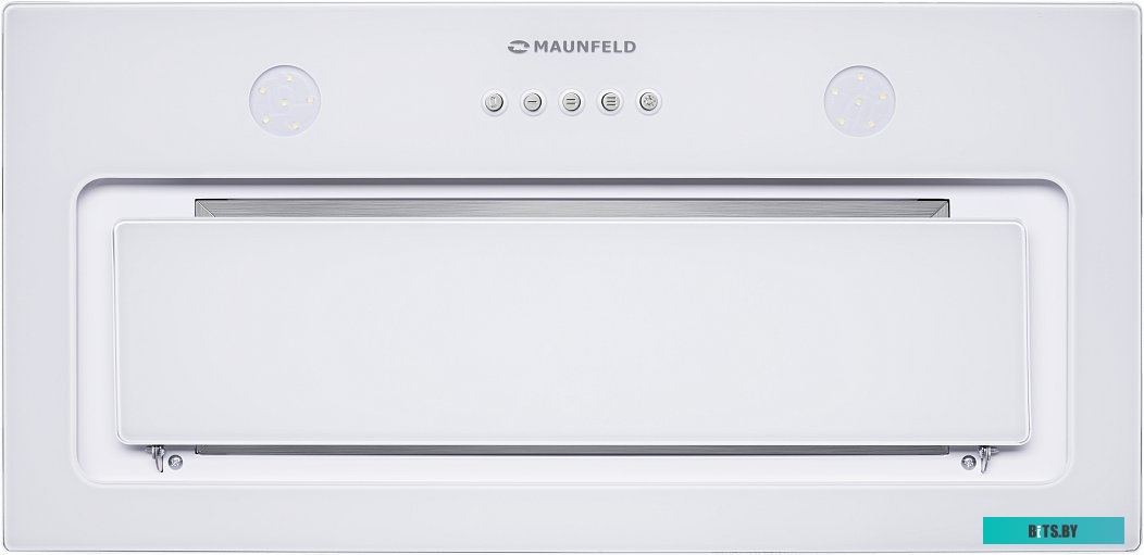 TRAPEZE 601GG WHITE Кухонная вытяжка MAUNFELD/ Кухонная вытяжка MAUNFELD TRAPEZE 601GG, полновстраиваемая, 3 скорости, 1150 м3/ч, механическое управле